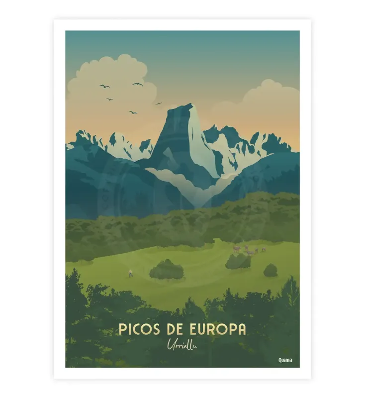 Lámina Picos de Europa, Urriellu