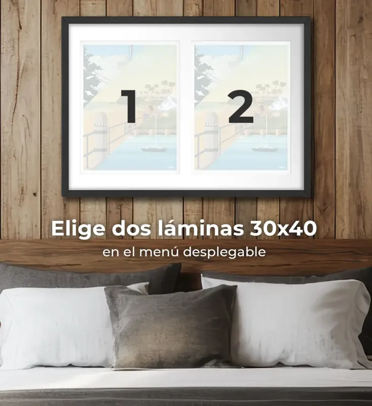 Marco 50x70 díptico