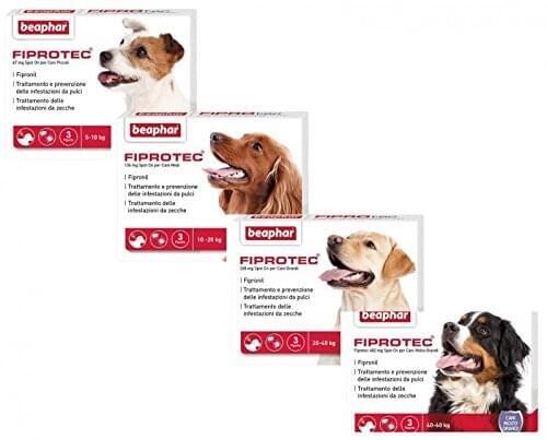 Pipette Beaphar Antiparassitari opzioni peso cane con fiale