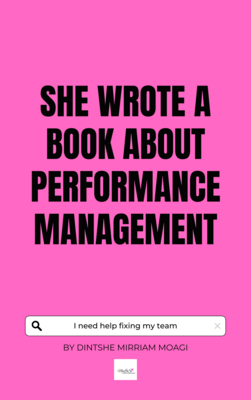 7. SHE WROTE A BOOK ABOUT PERFOMANCE MANAGEMENT PRE-ORDER