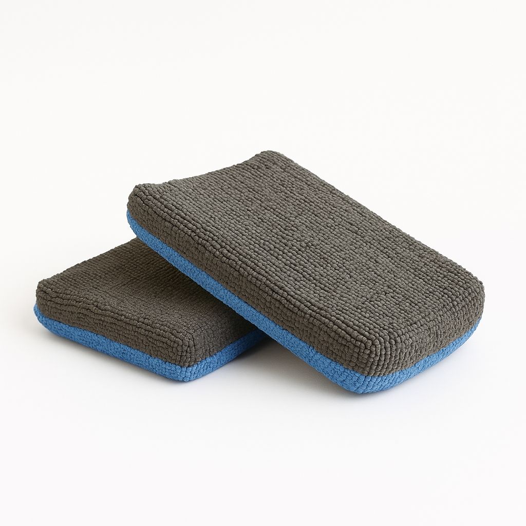 Dual Sided MicroFibre Coating Applicator with pet lining pack of 4
