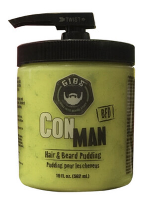 GIBS Grooming Con Man Hair &amp; Beard Pudding 19oz