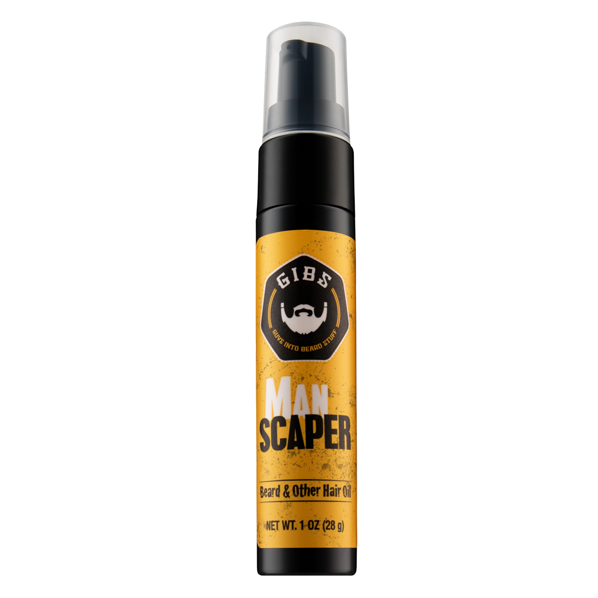 GIBS Grooming Man Scaper Beard, Hair &amp; Tattoo Oil 1oz