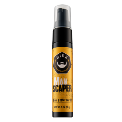 GIBS Grooming Man Scaper Beard, Hair &amp; Tattoo Oil 1oz