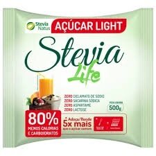 Açúcar life 500 gramas com stevia Stevia Natus