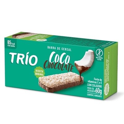 TRIO COCO COM CHOCOLATE SM 3X20GR