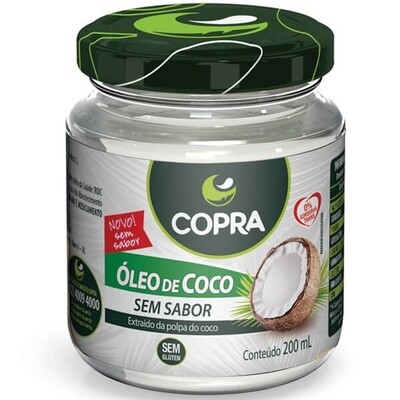 Óleo de coco sem sabor 200 ml Copra