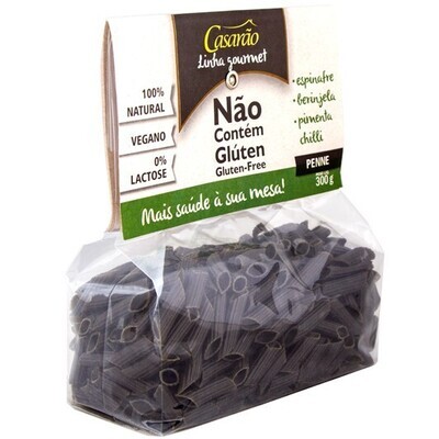 Macarrão penne espinafre e berinjela 300 gramas Casarão