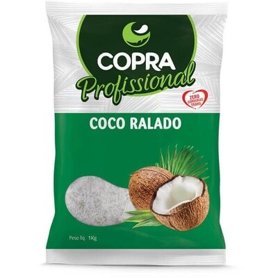 Coco ralado fino padrão 1 kg - Copra