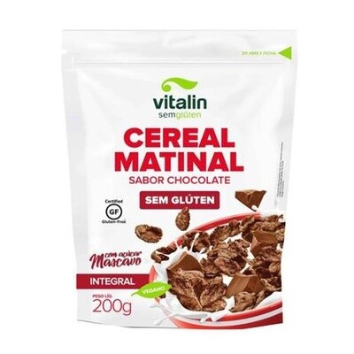Cereal matinal sabor chocolate sem glúten 200 gramas Vitalin