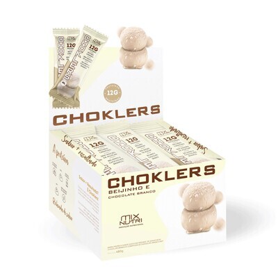 Barra de proteína sabor beijinho com 12 unidades de 40 gramas cada Choklers