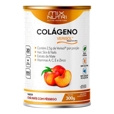 Colageno verisol pêssego 300 gramas Mix nutri