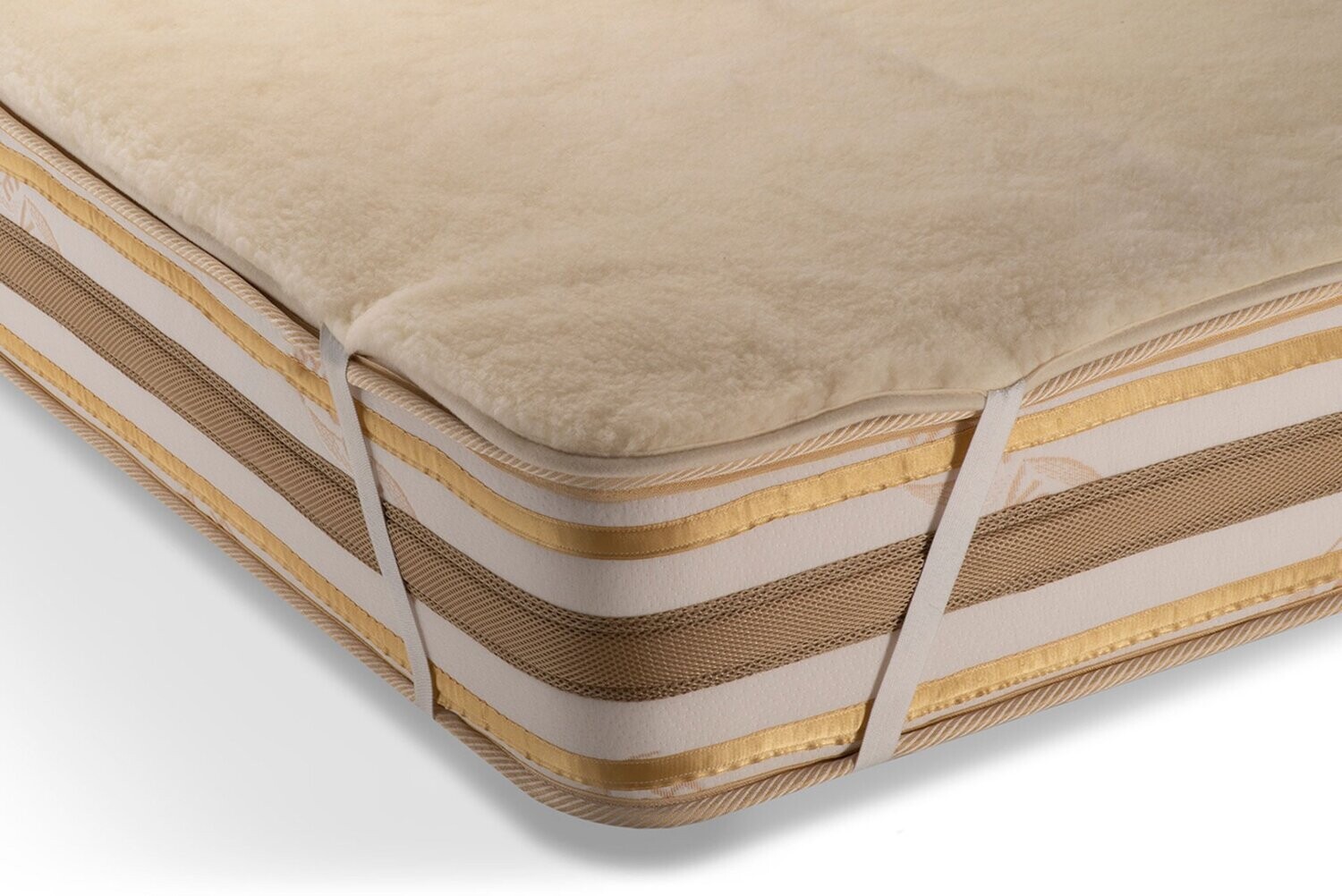 Caro Natuurhaar Onderbed 100% Merino Wol - Kasjmier Scheerwol Matras 100x200 Cm