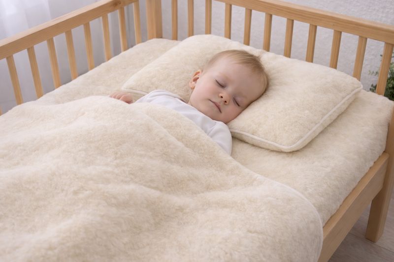 Teddy merino ledikantdeken