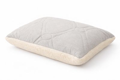 Teddy merino en linnen kussen