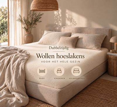 Teddy merino hoeslaken dubbelzijdig Teddy merino hoeslaken dubbelzijdig