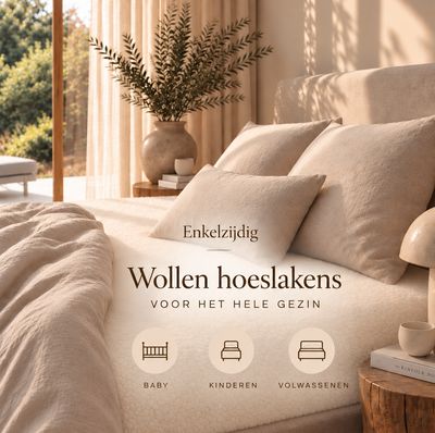 Teddy merino hoeslaken enkelzijdig Teddy merino hoeslaken enkelzijdig