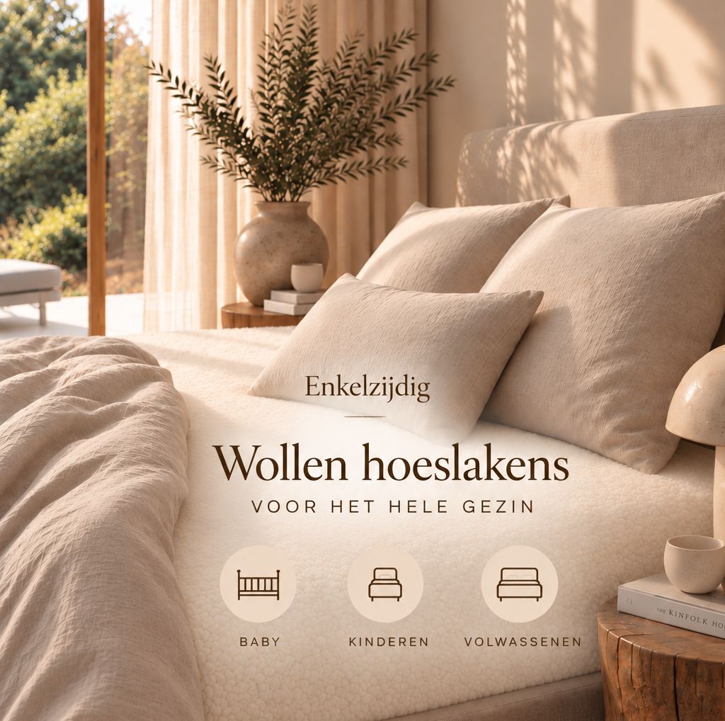 Teddy merino hoeslaken enkelzijdig Teddy merino hoeslaken enkelzijdig