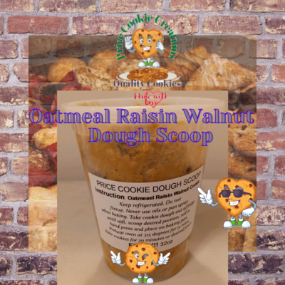 Oatmeal Raisin Walnut Cookie Scoop