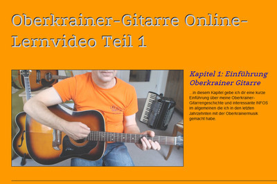Oberkrainer-Gitarre Online-Lernvideo Teil 1 (Anfänger)