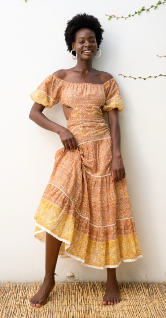 Robe longue dos 2 pièces