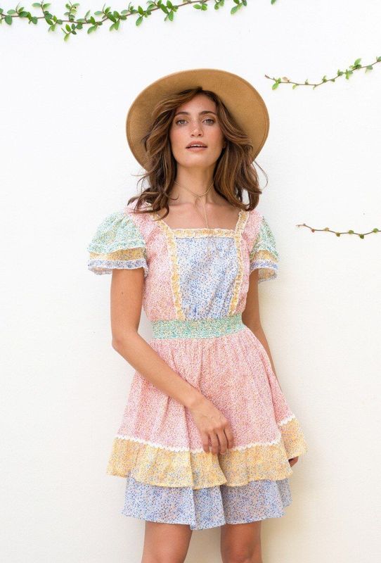 Robe courte bohème Liberty