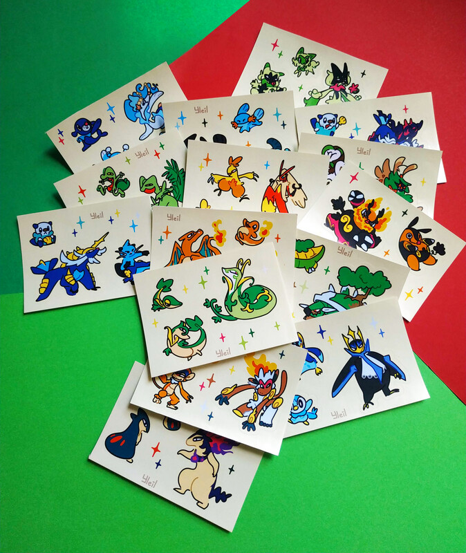 [PREORDER] Pokémon Sticker Sheet
