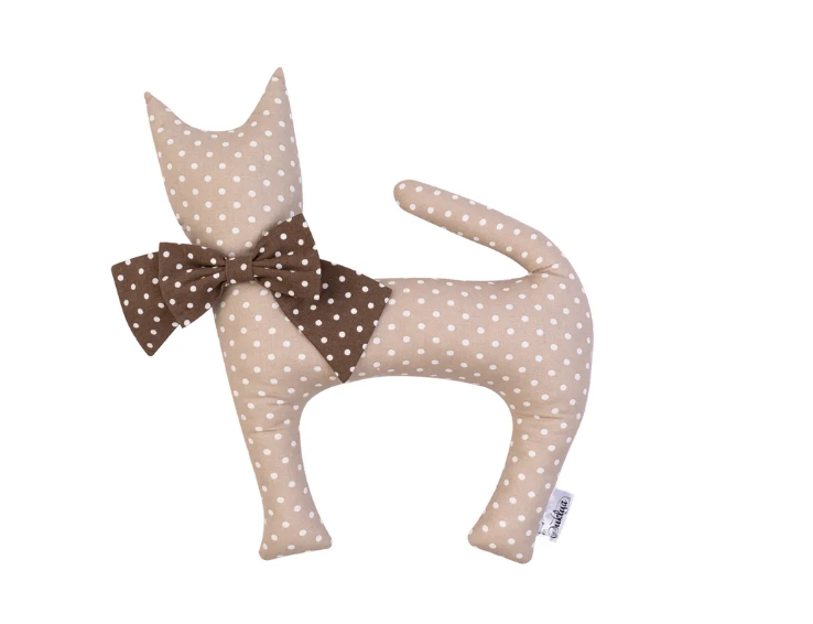 Декоративная игрушка-подушка "Кошка",бежевый