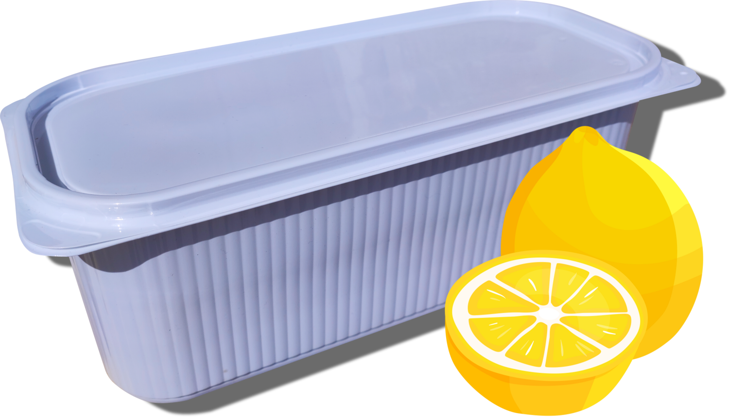 Пломбир (ГОСТ) с ароматом лимона контейнер 2,5 кг.