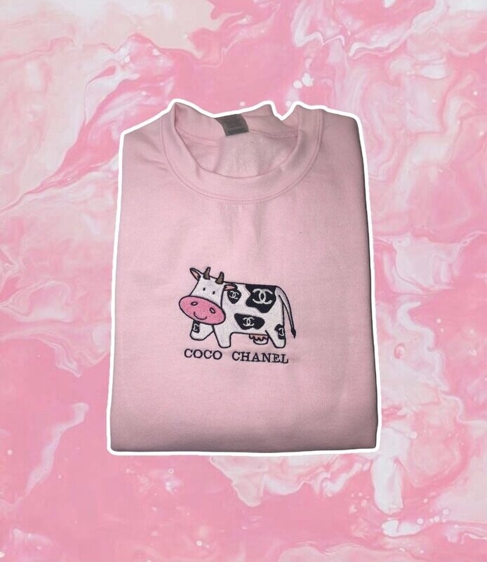 Coco Chanel Cow Sweatshirt