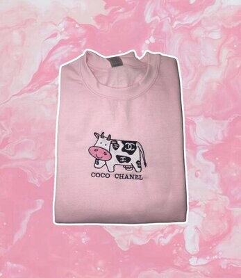 Coco Chanel Cow Sweatshirt