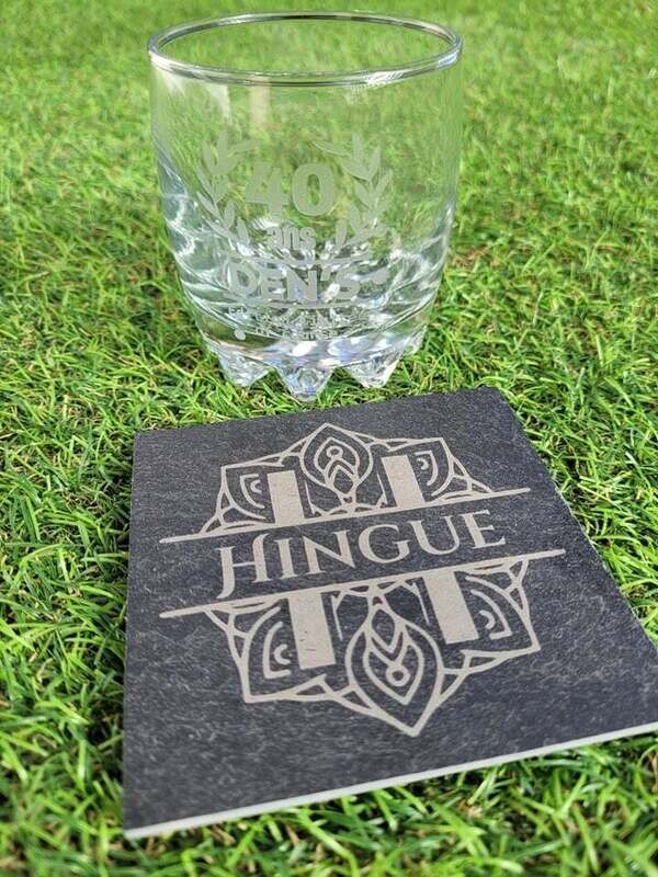 Set de 4 sous-verres en ardoise