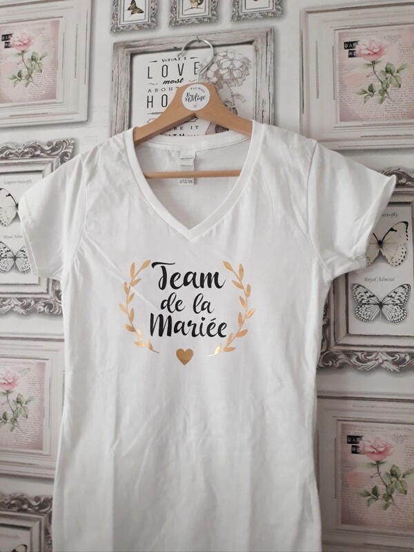 T-shirt femme blanc 100% coton