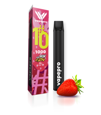 #10 Φράουλα - Strawberry Fusion 1000 Puffs