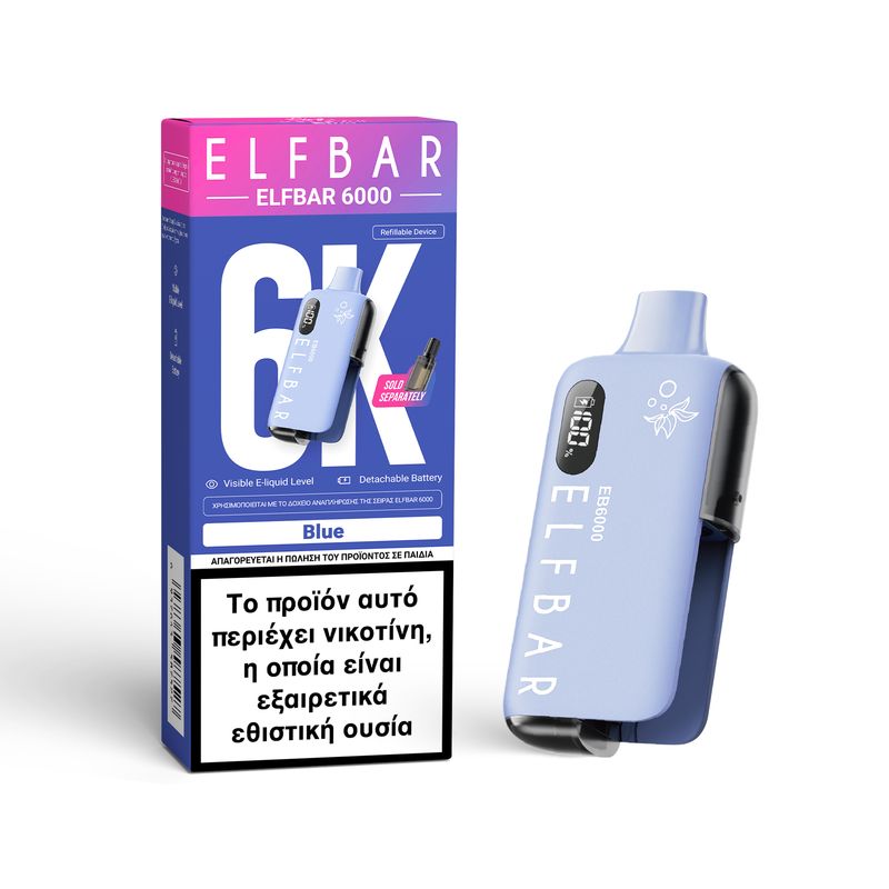 ELFBAR 6000 DEVICE REFILLABLE