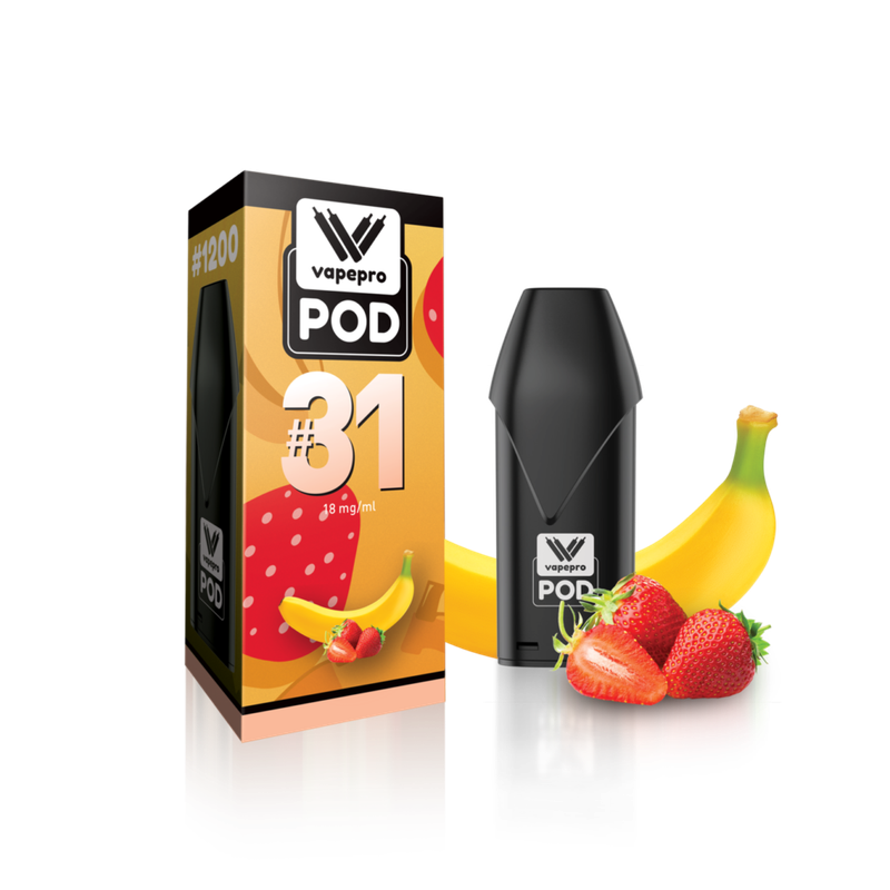#31 Pod - Strawberry Banana 1200 Puffs