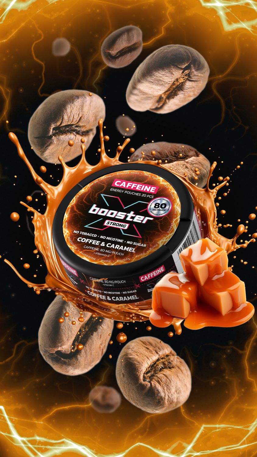 X-BOOSTER COFFEE CARAMEL 80mg 20pcs