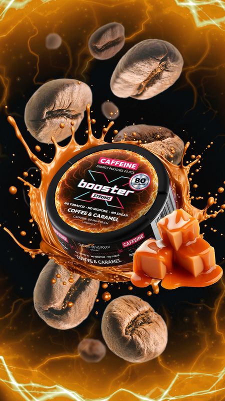 X-BOOSTER COFFEE CARAMEL 80mg 20pcs