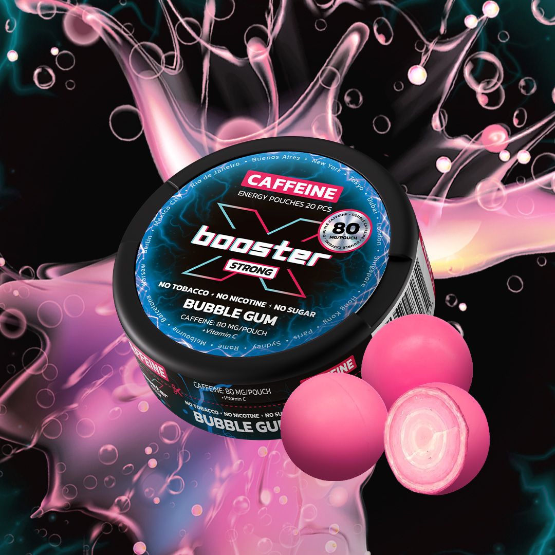 X-BOOSTER BUBBLE GUM 80mg 20pcs