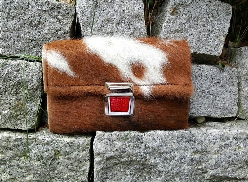 KUHIE®, "Peter" Clutch aus Kuhfell "XL" 20 x 14 cm
