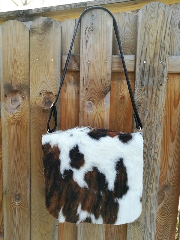 KUHIE®, Kuhfelltasche Model "Tessa "XL" Messenger Bag