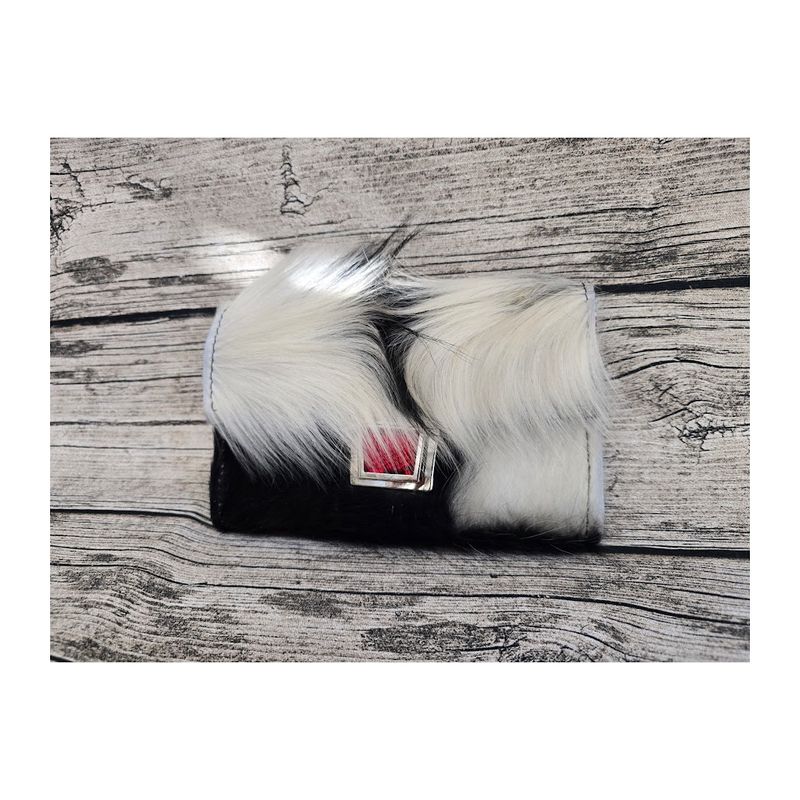 KUHIE®, Kuhfellgeldbörse/Clutch "XL" in schwarz-weiß KUHIE®, Kuhfellgeldbörse/Clutch "XL" in schwarz-weiß