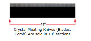 Blades (Knives or Combs) & Springs for Crystal Pleating Machines