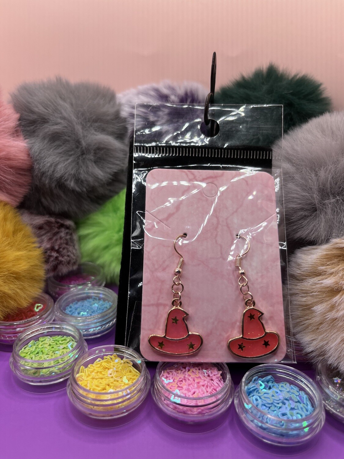 Witch Hat Earrings