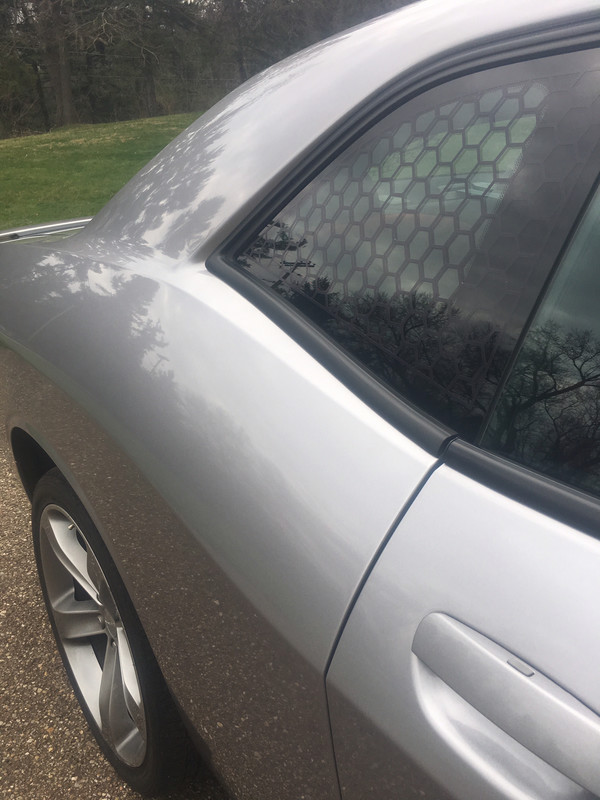 Challenger and Charger Quarter Glass Honeycomb Decal