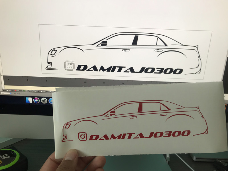 Chrysler 300 Instagram Decal