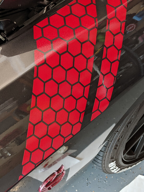 Honeycomb Fender Stripe for Dodge Challenger