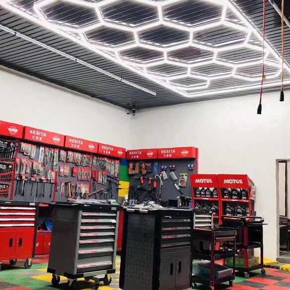 HexGlow Garage Light Panel
