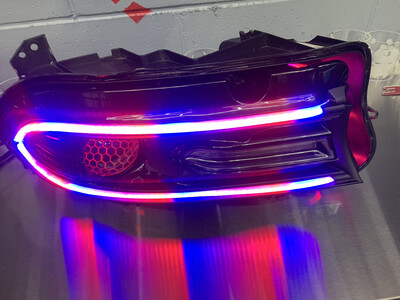 Charger Chasing Neopixel RGBW DRL Tubes w/sequential turn signals