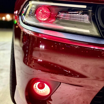 Challenger And Charger RGB Fog Light Halos 2015 to Current